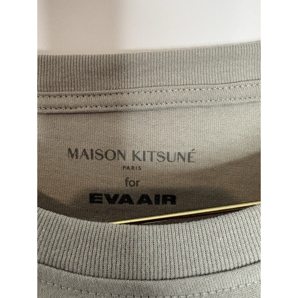 Maison Kitsune Eva Air Pajama Set Large Long Sleeve Grey Business Class Unisex - Picture 10 of 10